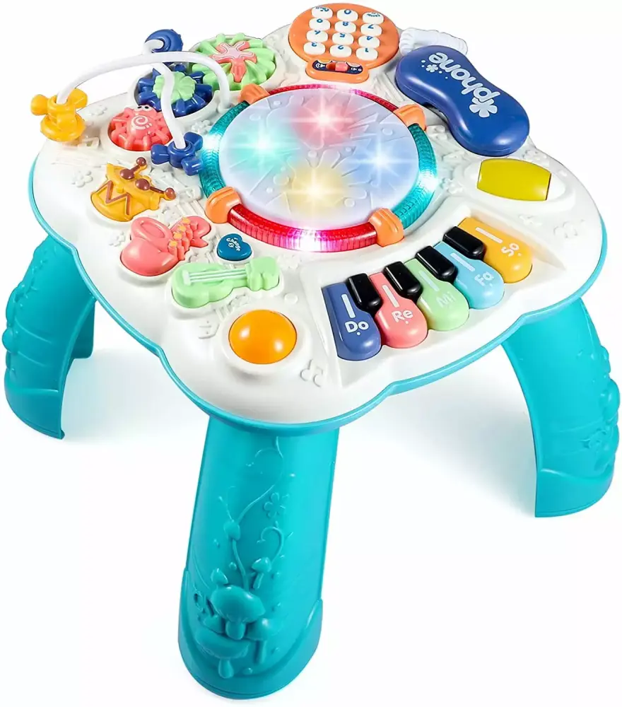 Zendure Learn and Groove Musical Table Activity Table Boys and Girls Over 3 Years Old