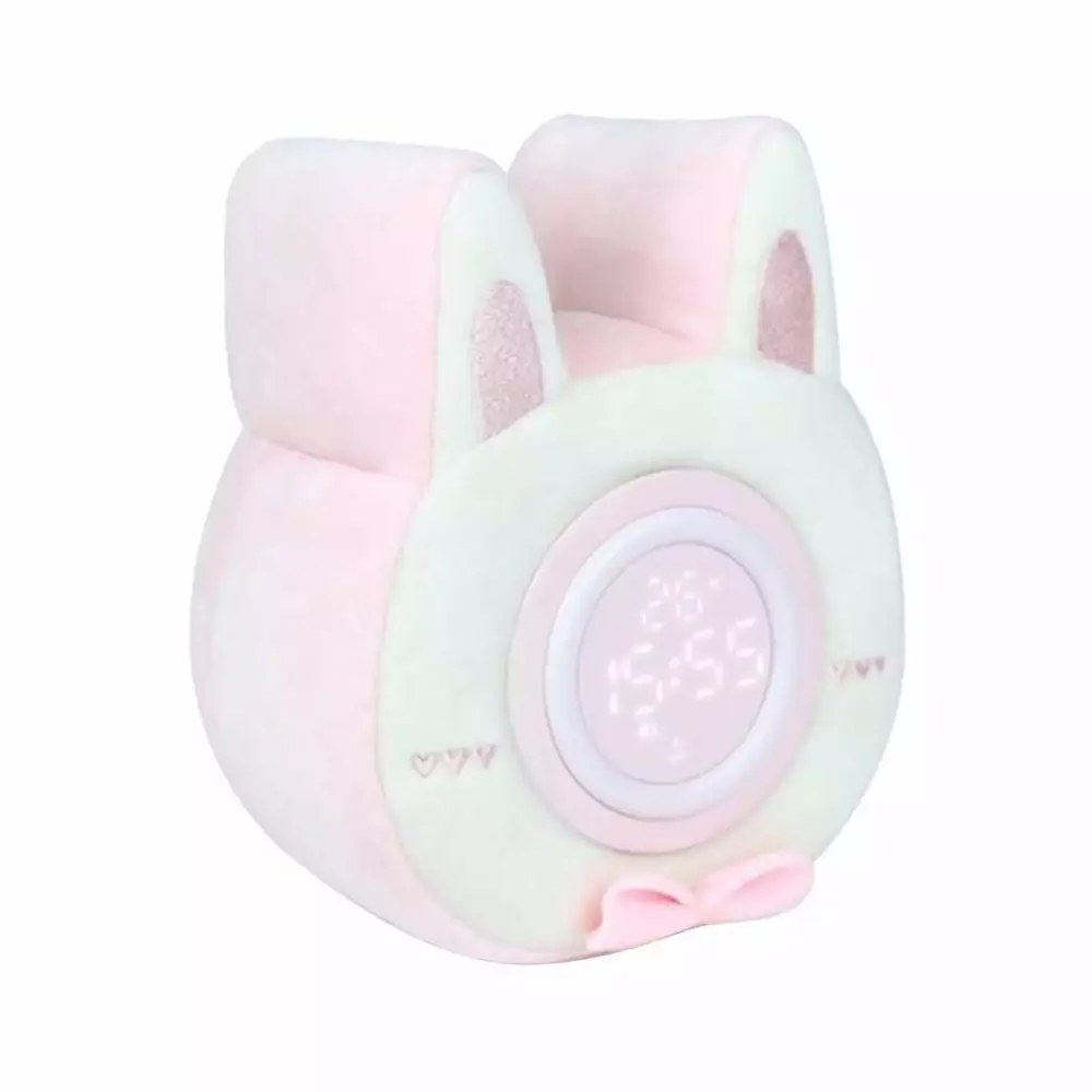 BeforeyaynCake Rabbit Plush Alarm Light Multifunctional Learning Alarm Clock Kids