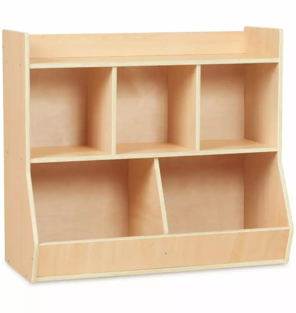 3-Tier Montessori Book Shelf Large Storage Capacity Perfect Nursery Book Shelves Playroom Kindergarten School Tyslan