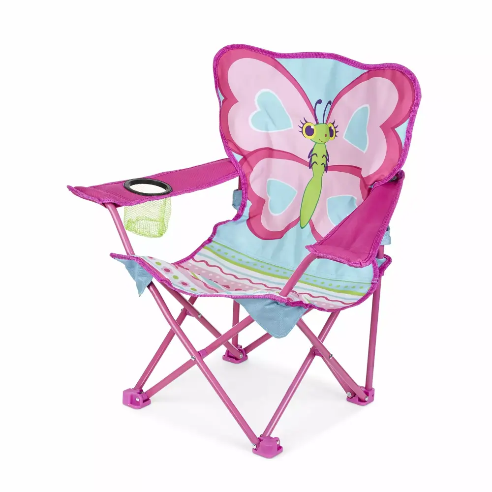 Melissa & Doug Sunny Patch Cutie Pie Butterfly Folding Lawn and Camping Chair Kids