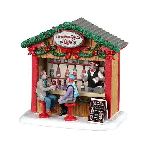 Lemax 23605 Christmas Spirits Cafe Resin Holiday Village Building