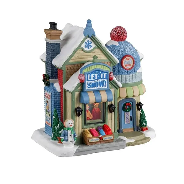 Lemax 35037 Christmas Village Let It Snow Boutique Porcelain Shop