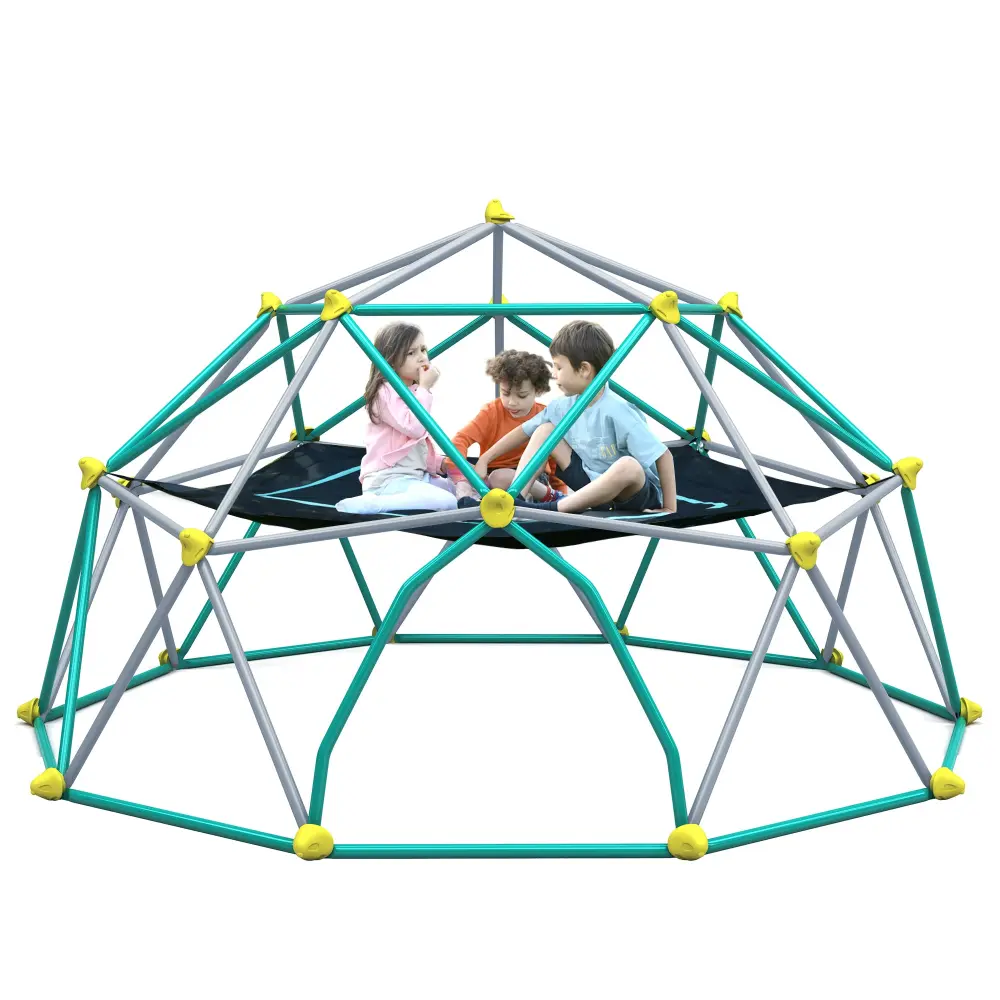 12Ft Geometric Dome Climber Play Center Kids Climbing Dome Tower Outdoor Playground mrs
