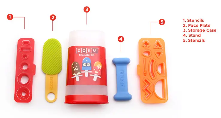 Zoku Character Kit Fun Ice Pop Molds Creating Custom Shaped Frozen Treats