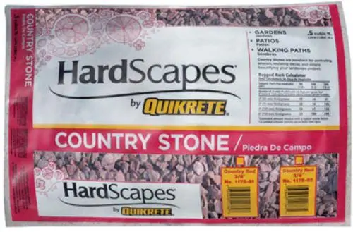 Quikrete 117582 Hardscapes Country Red Stone 0.5 Cu. Ft. Decorative Gravel
