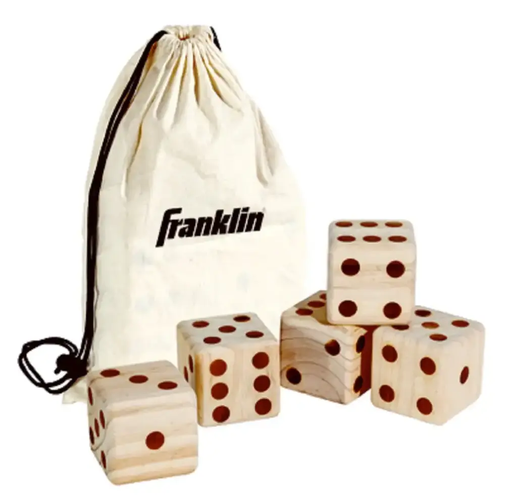 Franklin 52114 Wooden Dice 6 Piece Set 3.5 Inch Games and Decor