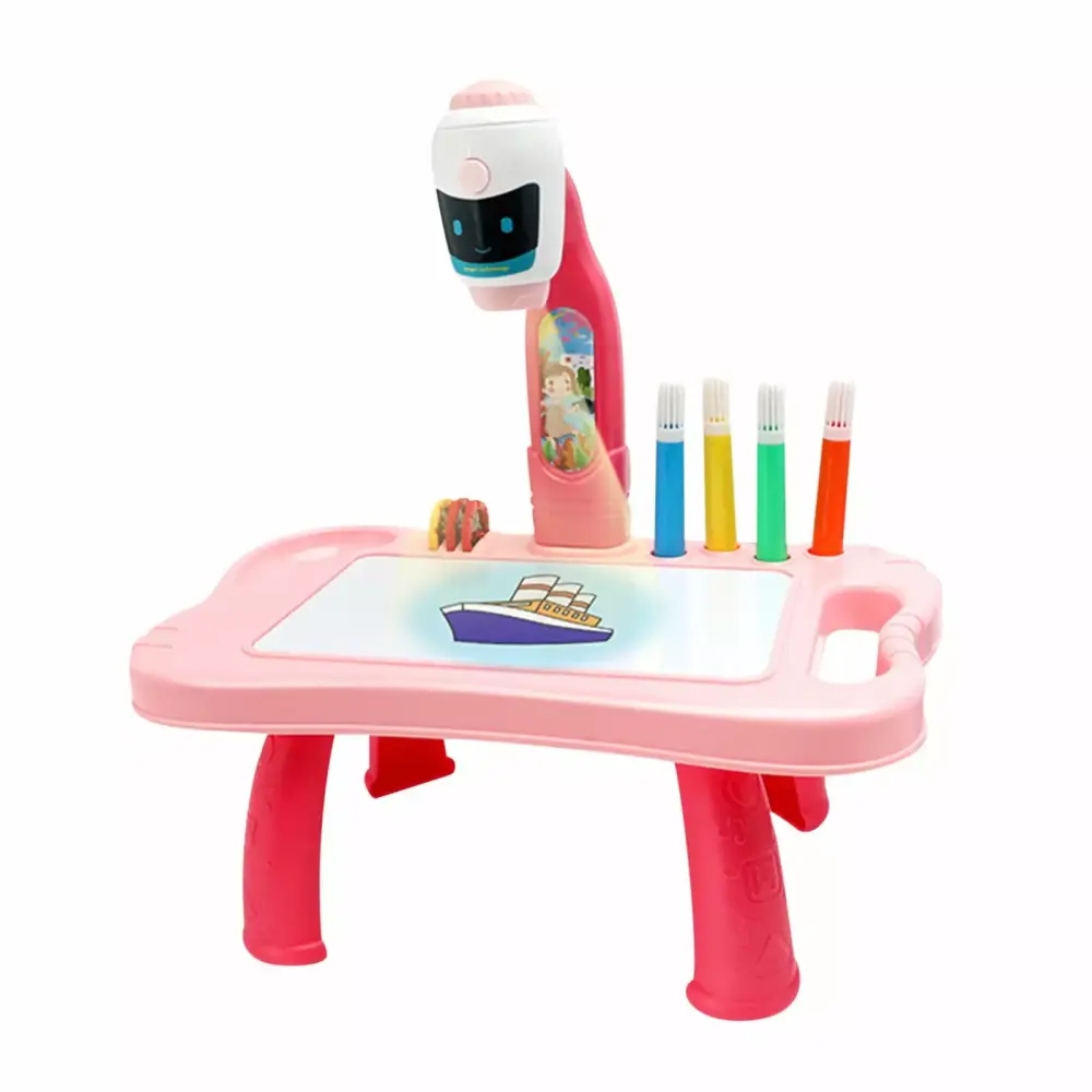 Child Intelligent Projector Desk Light Learning Painting Machine Draw Toy 5ML Kids Gift Verugu