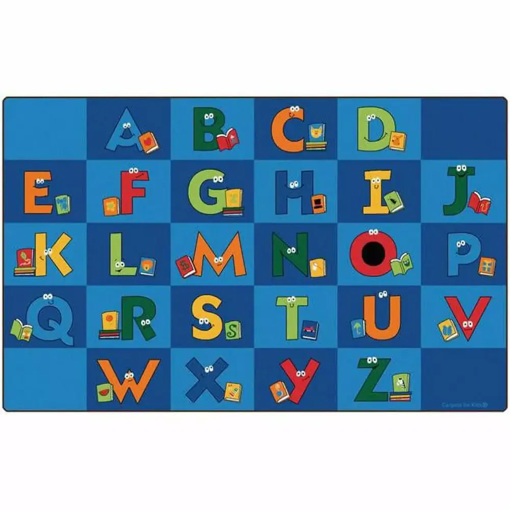 Carpets Kids 6234 Reading Letters Library Rug Educational Carpet Classroom or Playroom