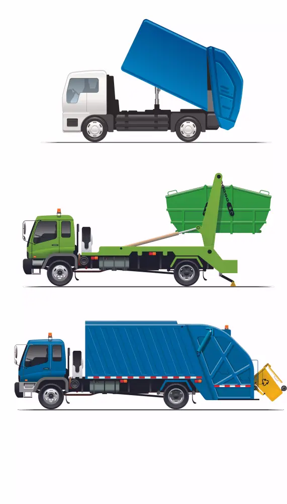 Garbage Truck Vinyl Wall Decal 20x28 Inch Removable Dumpster Toy Adhesive Sticker Kids Bedroom Living Room Decor DS Designs