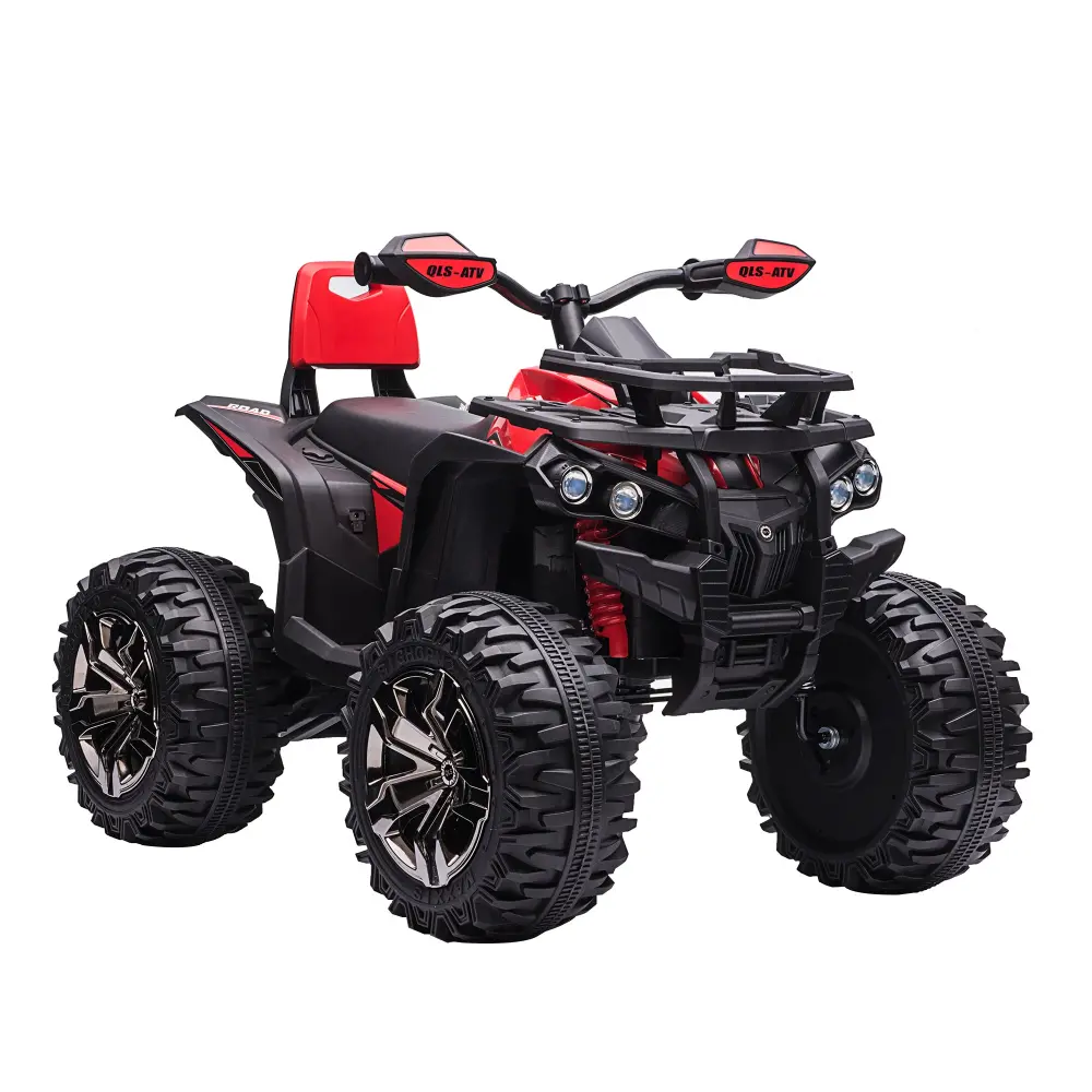 12V Kids ATV Ride On Four Wheeler Toy Car Music and Realistic Headlights aosom business