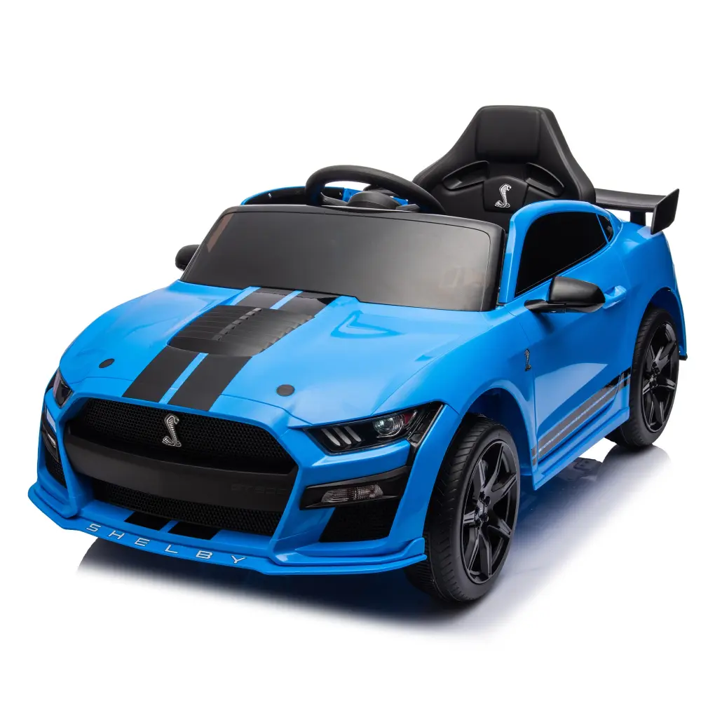12V Ford Mustang Shelby GT500 Ride On Car Remote Regulation 3 Speeds - Kids Electric Vehicle coolmore toy