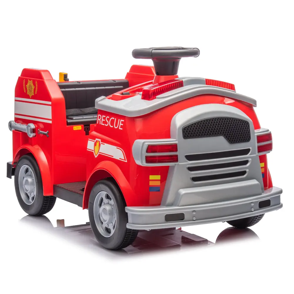 12V Kids Ride On Electric Car Fire Engine Influence Design Early Education Toys Toddlers coolmore toy