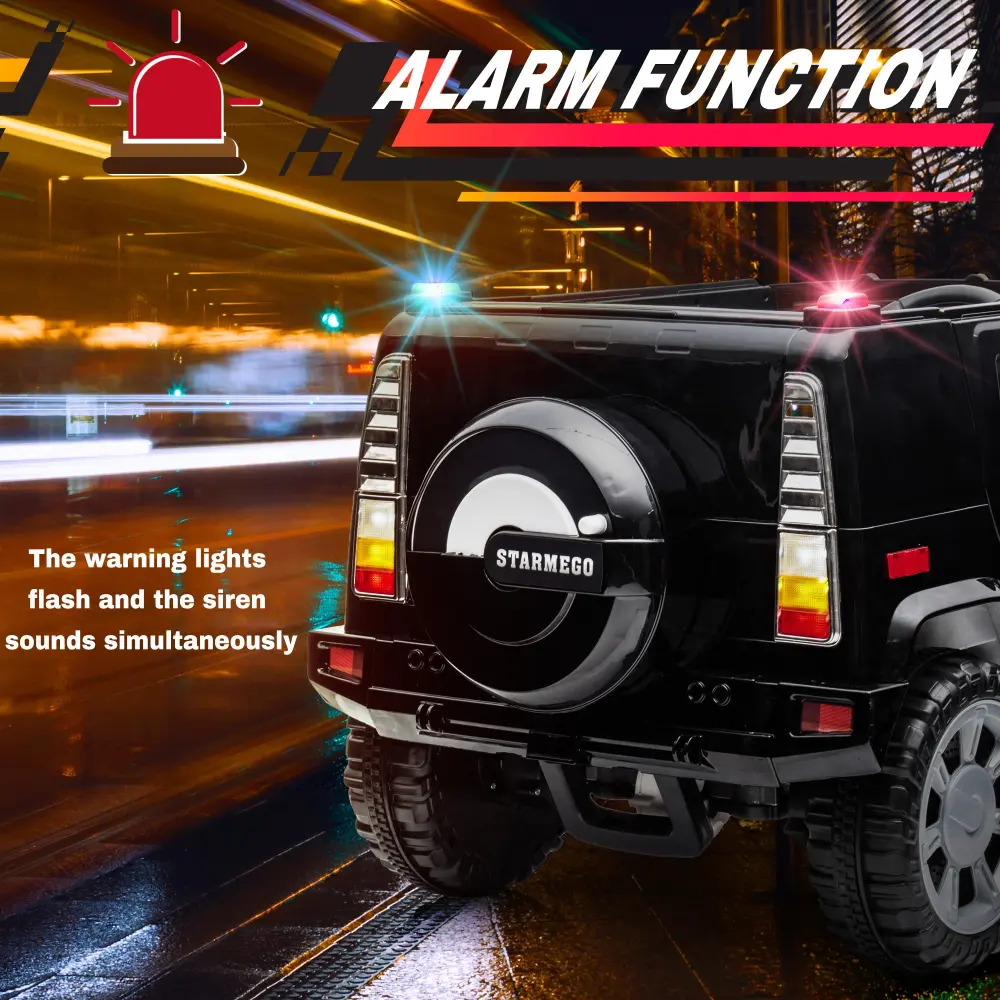 12V7A 30W Four Wheel Drive Leather Seat One Button Start Kids Ride On Car kidscar