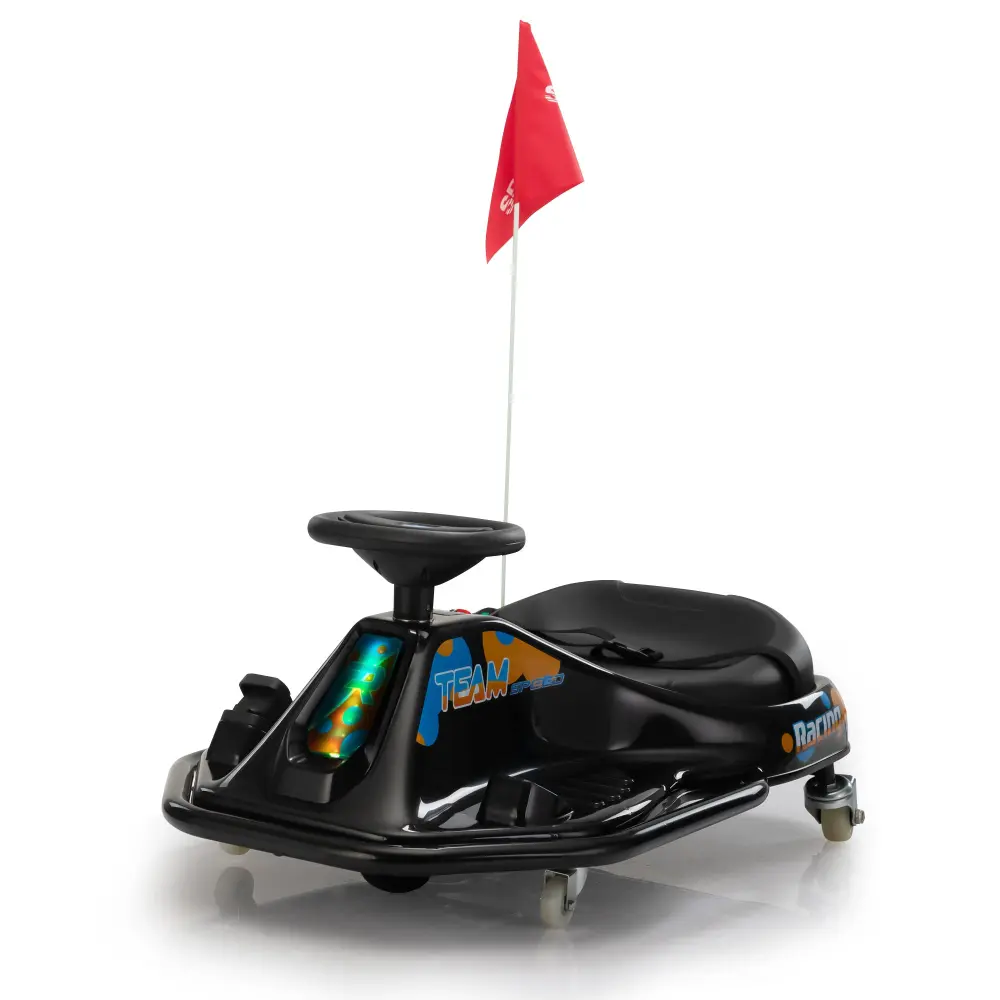 24V Brushless Drift Car Toddler Ride On Car Music Bluetooth Black Blue w2181