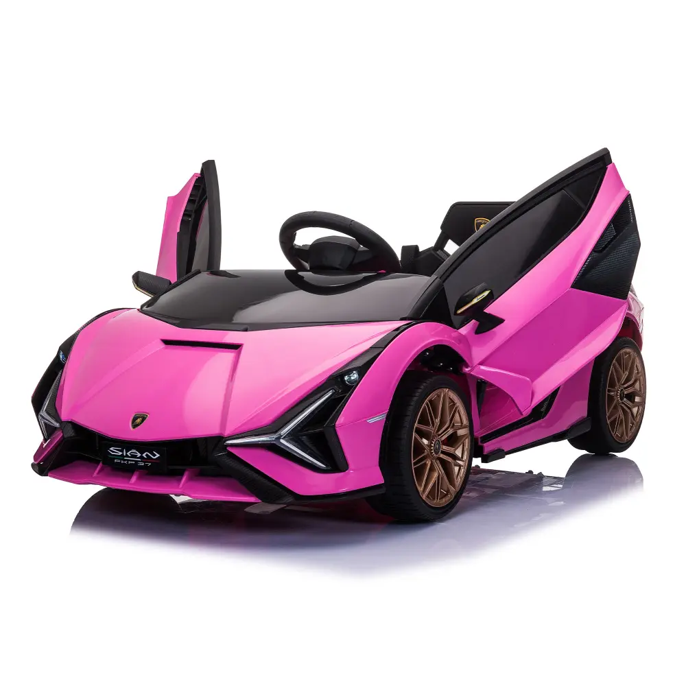 12V Electric Kids Ride On Car Toy Pink Polypropylene Ages 3-8 w2181