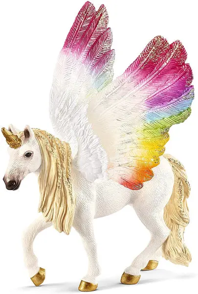 Schleich 70576 Winged Rainbow Unicorn Fantasy Toy Figure Kids Collectors
