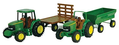 John Deere 37163P 8 Inch Tractor Wagon Toy Assorted Colors