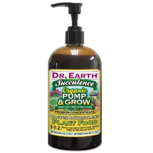 Dr. Earth 1065 Succulence Pump & Grow Organic Plant Food 8 Oz Healthy Succulents