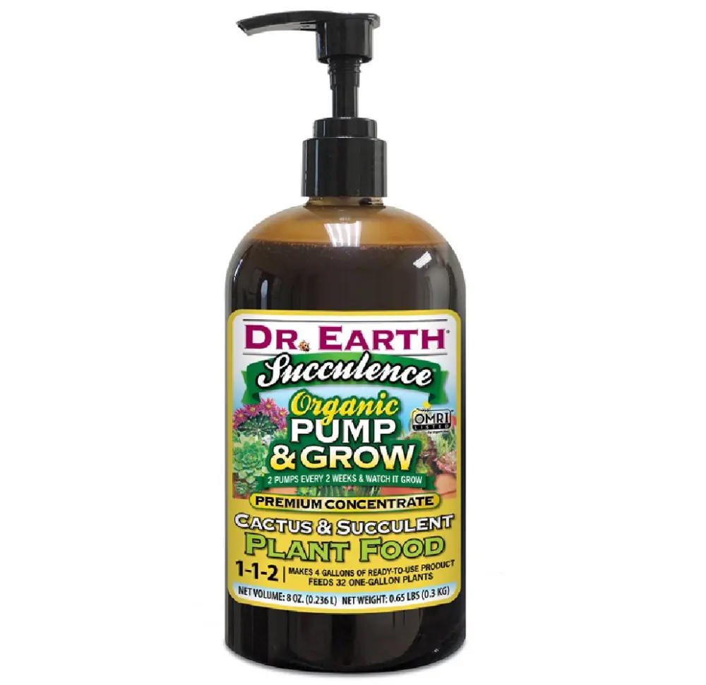 Dr. Earth 1065 Succulence Pump & Grow Organic Plant Food 8 Oz Healthy Succulents
