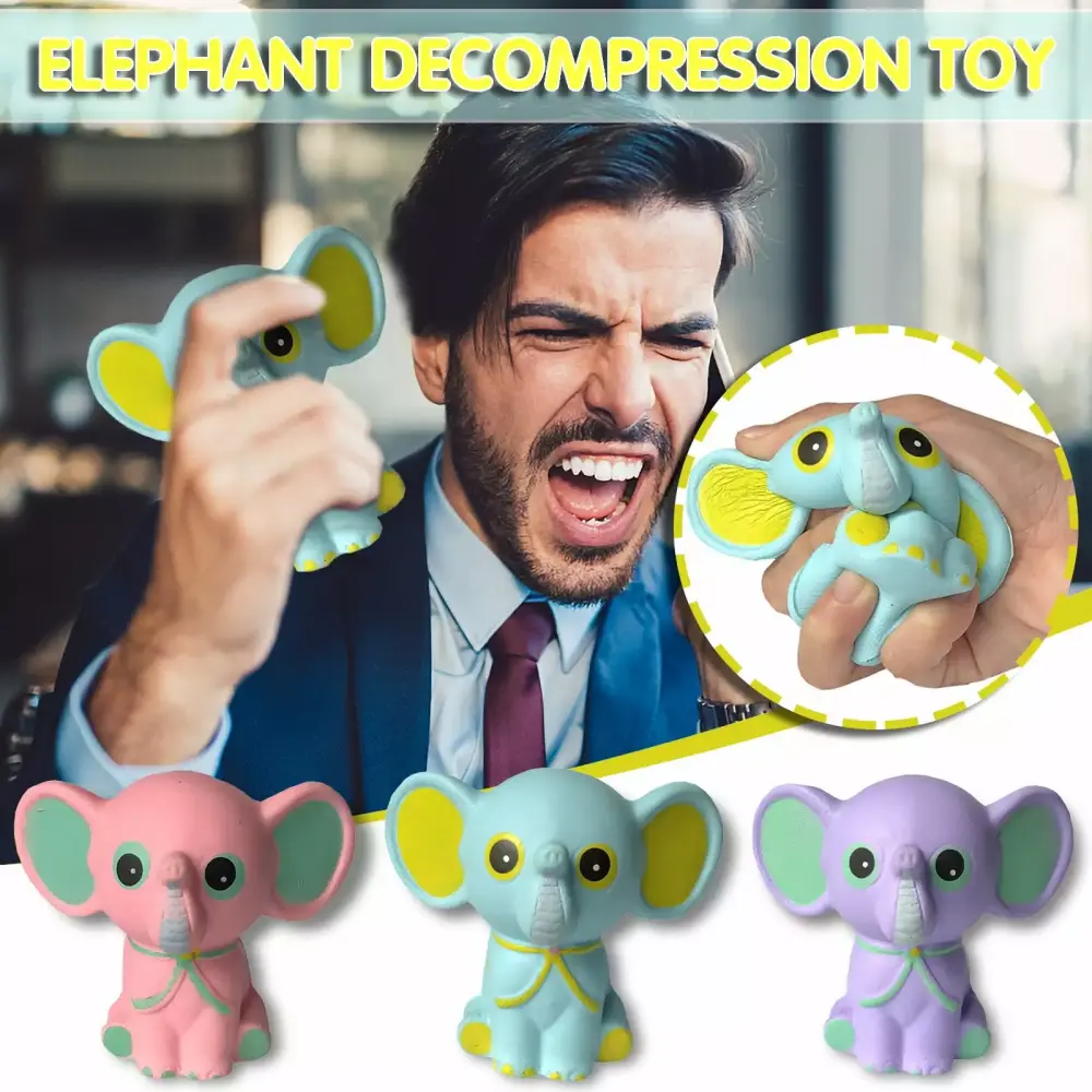 KIHOUT Slow Rebound Decompression Toy Pinches 3PCS Set