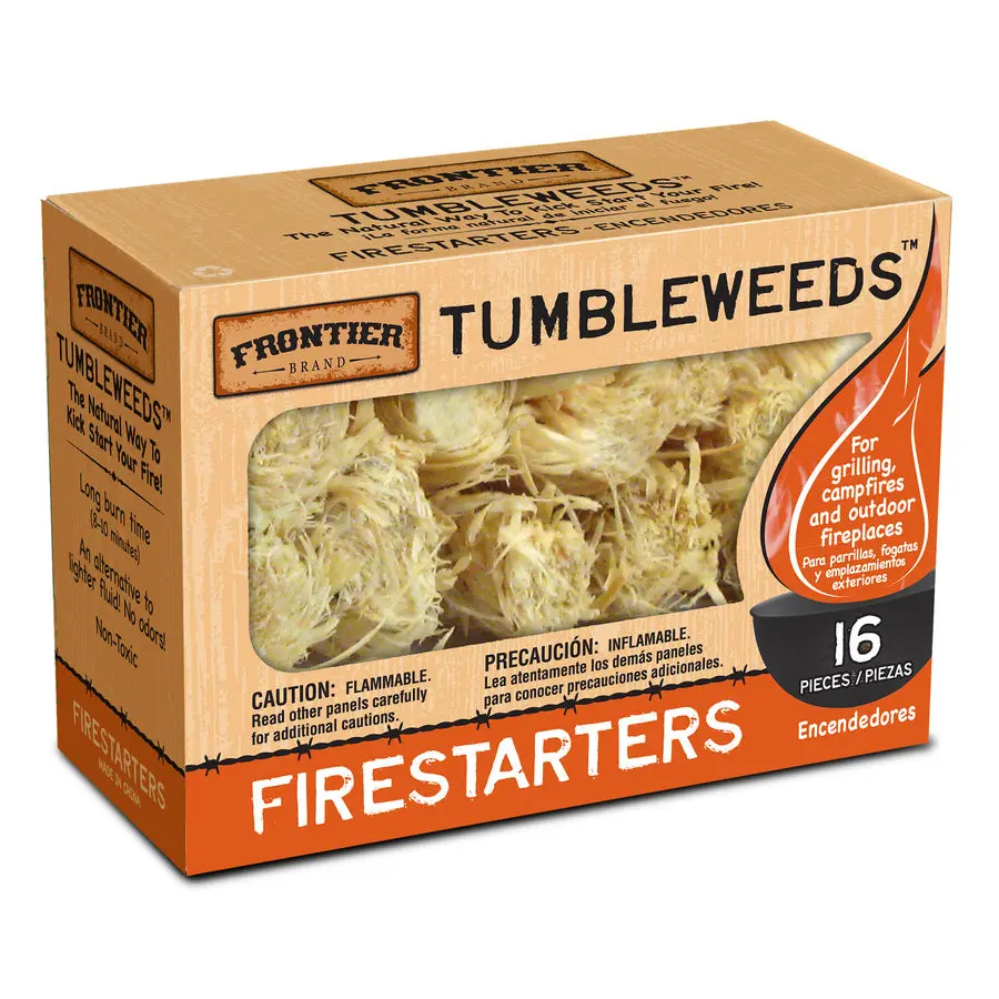 Frontier 205-330-448 Tumbleweed Firestarter 16-Pack Paraffin Wax Charcoal Starter