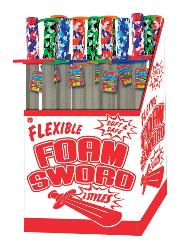 Ja-Ru Assorted Colors Foam Flexible Sword Pack 24 Kids Play