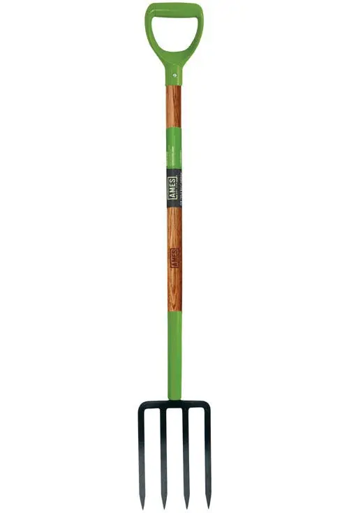 Ames 2826200 Wood Spading Fork Durable Garden Tool Digging and Turning Soil
