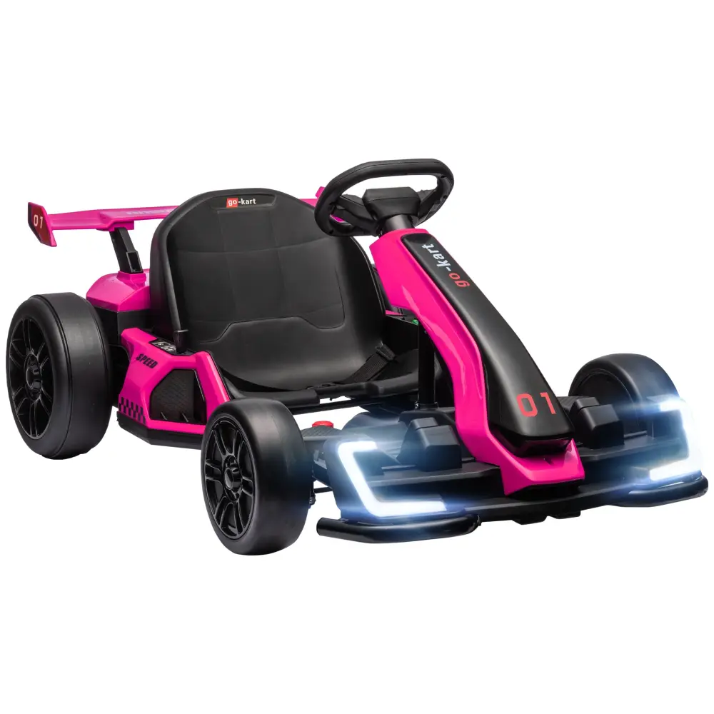 Aosom 24V 7.5 Mph Electric Go Kart Drifting Car Customizable Seat aosom business