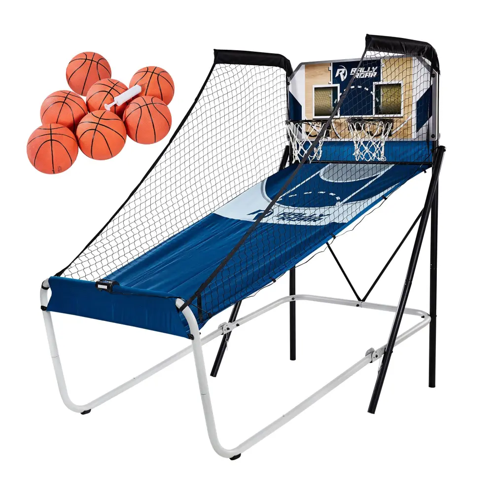 Lancaster Gaming Company Rally and Roar Premium Home Dual Shot Basketball Game Indoor Fun