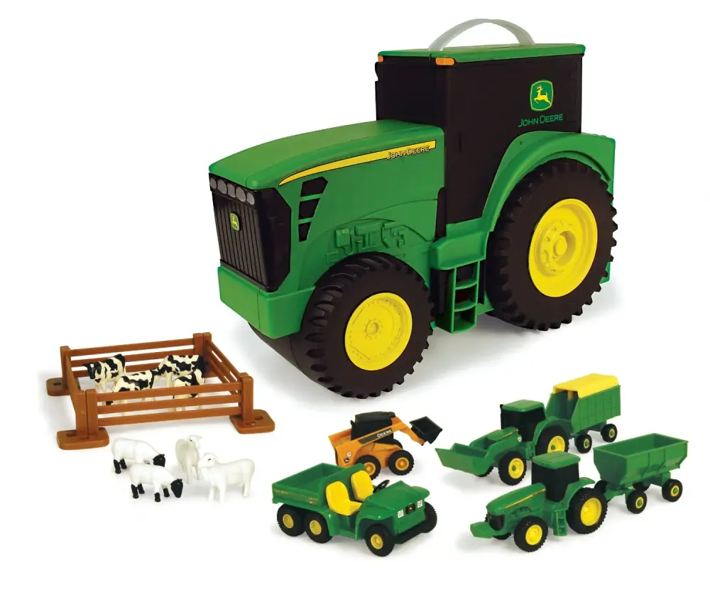 John Deere 35747 Farm Toy Carrying Set Kids Pretend Play