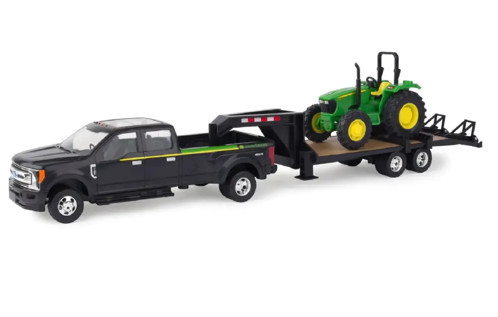 John Deere 46630 Ford Pickup Gooseneck Trailer Farm Toy Set