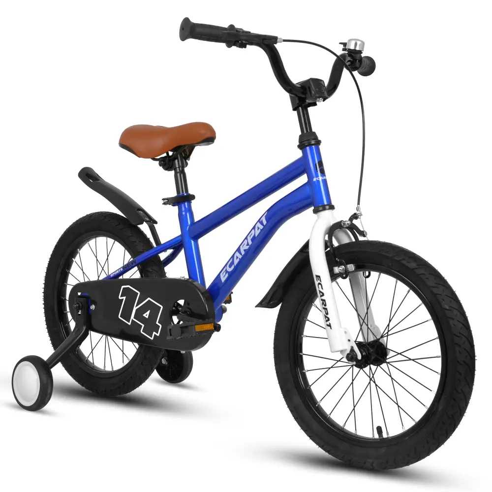 A14114 Kids Bike 14 Inch Boys Girls Training Wheels e-carpat