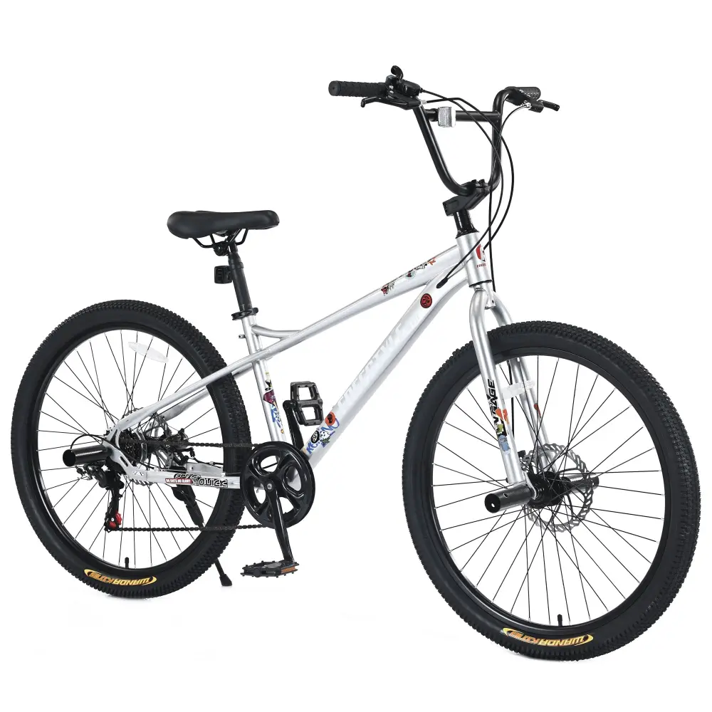 Freestyle Kids Bike Double Disc Brakes 26 Inch Children's Bicycle Boys and Girls zukka