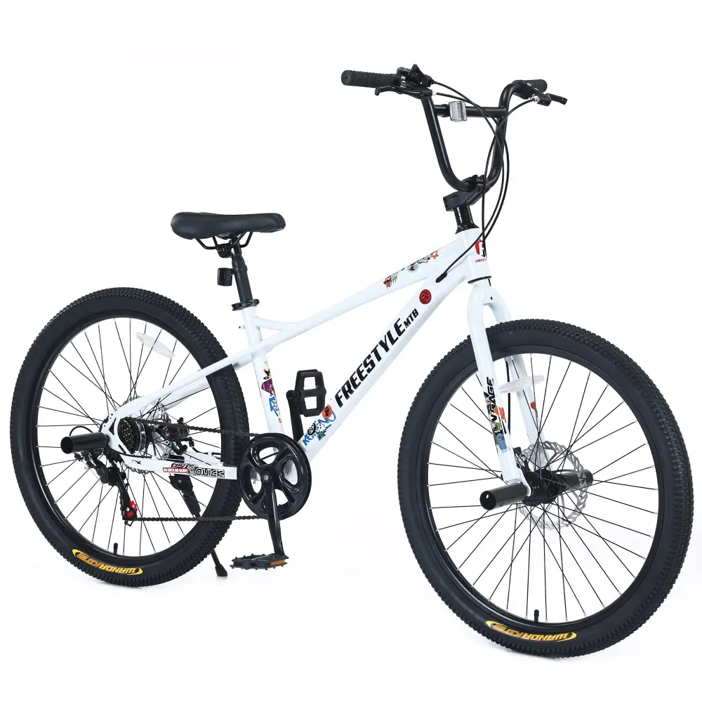 Freestyle Kids Bike Double Disc Brakes, 26 Inch Children's Bicycle zukka