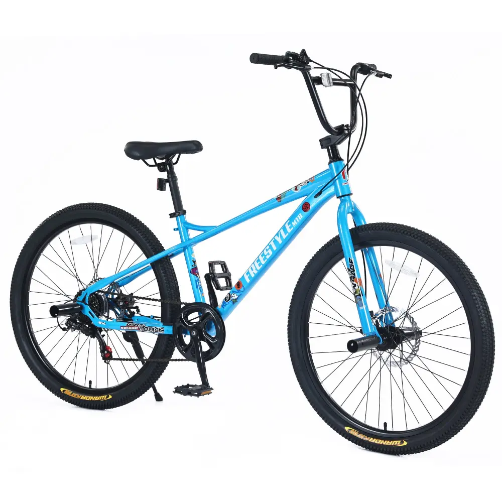 Freestyle Kids Bike 26 Inch Children's Bicycle Double Disc Brakes zukka