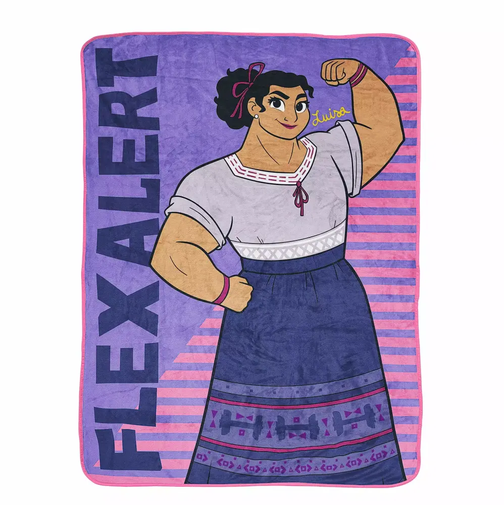 Encanto Family Madrigal Kids Throw 46x60 Microfiber Purple Disney