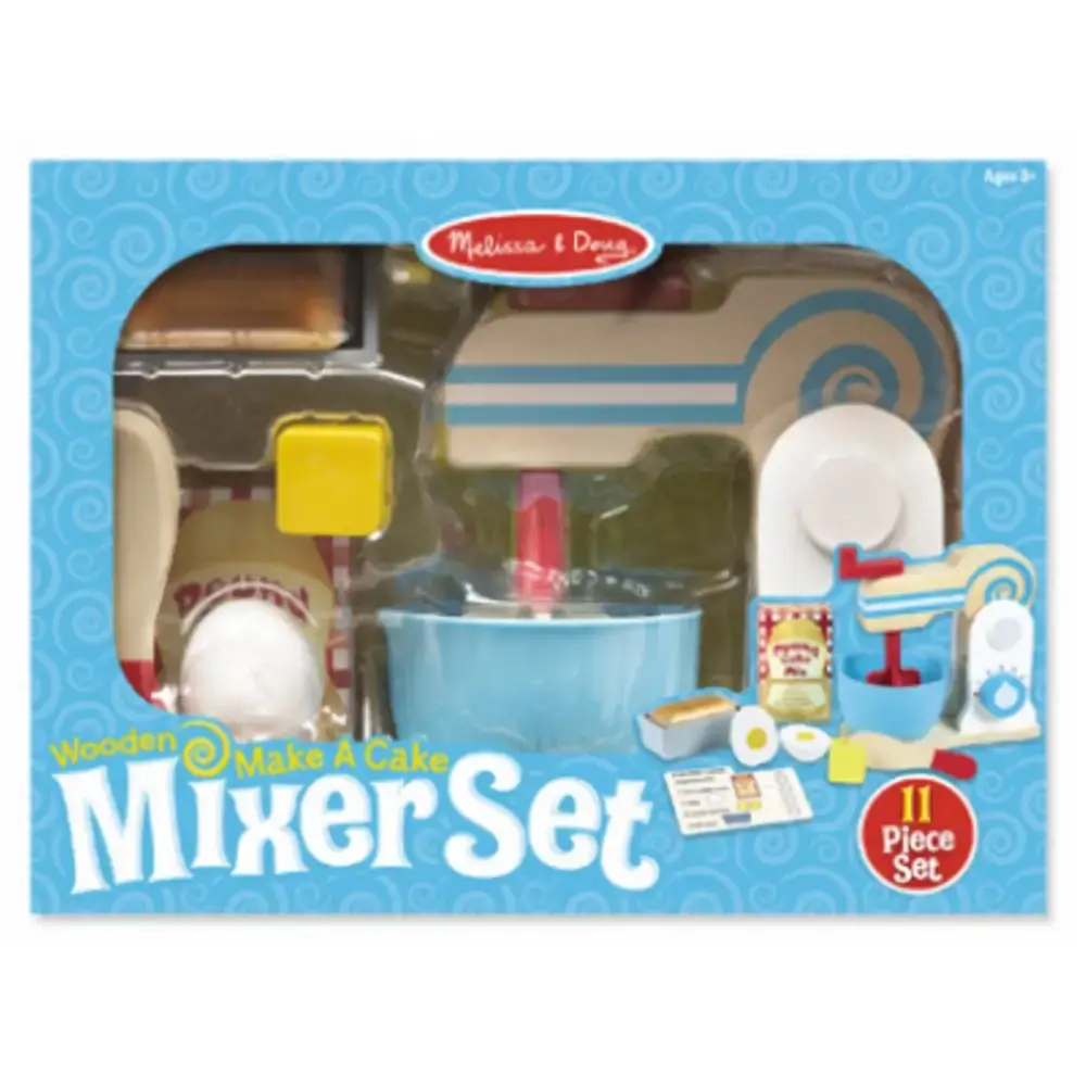 Melissa & Doug Wooden Make Cake Mixer Pretend Play Toy