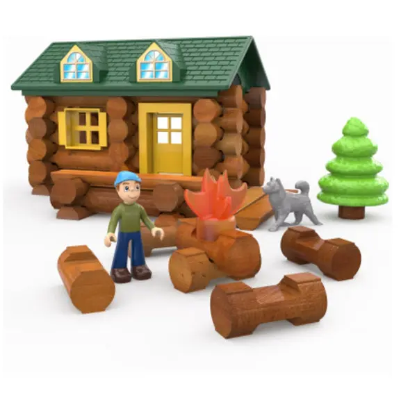 Knex 00821 Lincoln Logs On Trail Building Set Kids and Collectors