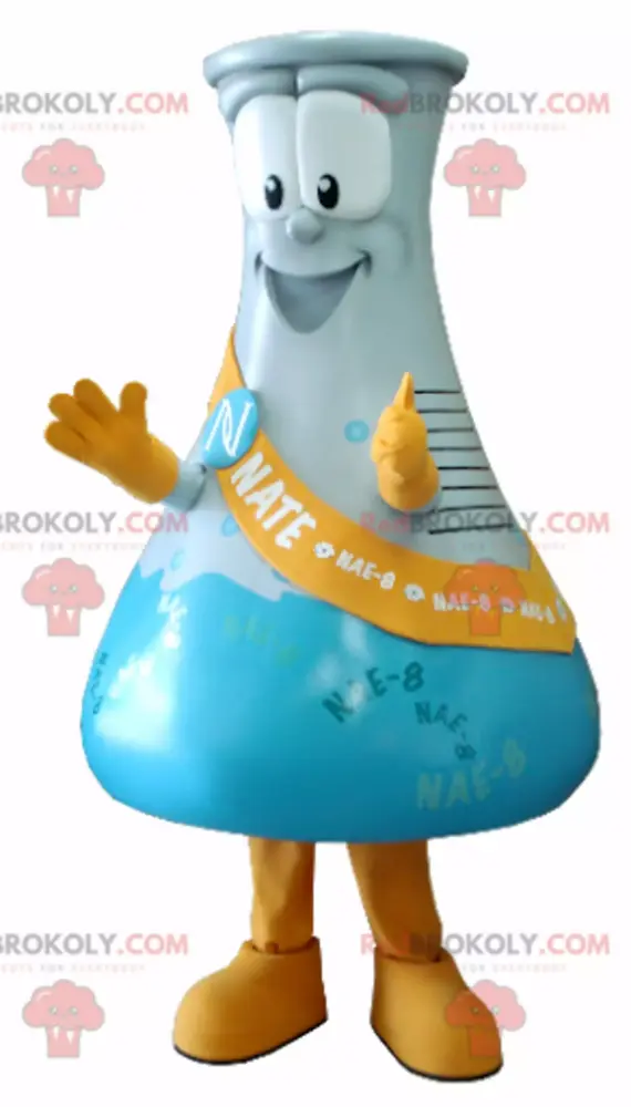 Chemistry Flask Erlenmeyer Mascot Science Themed Collectible