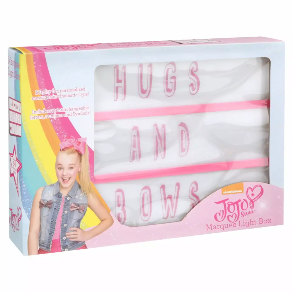 Nickelodeon JoJo Siwa Kids Room Message Light Up Board Plastic Decor