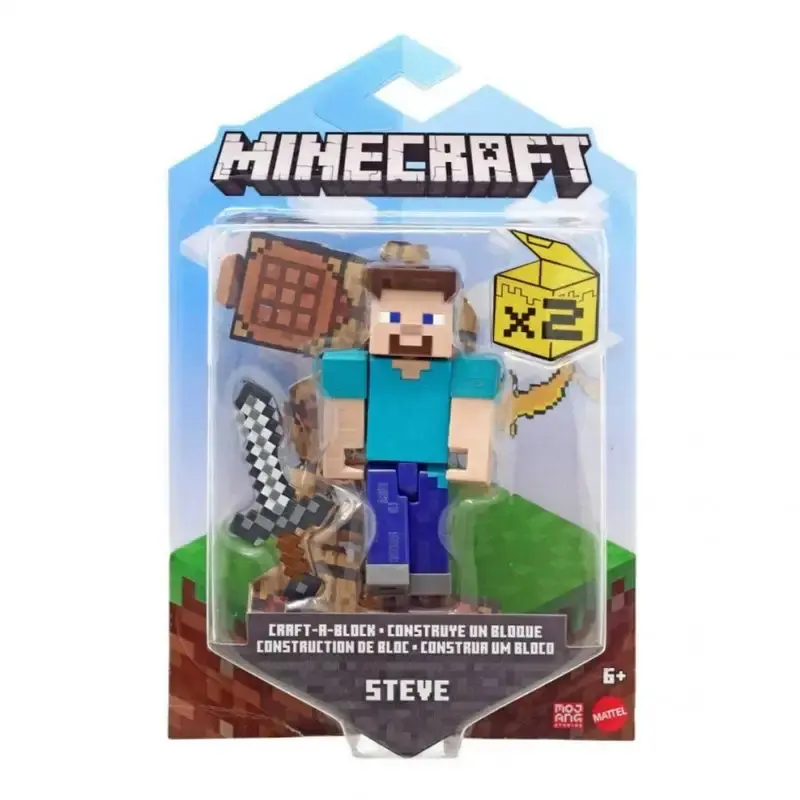 Minecraft Action Figure Multicolored 3 pc Pack 8 Collectible Toys