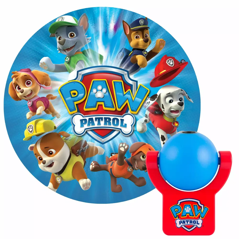 Nickelodeon Paw Patrol Projectable Night Light Plug Light Sensing 30604 Projectables