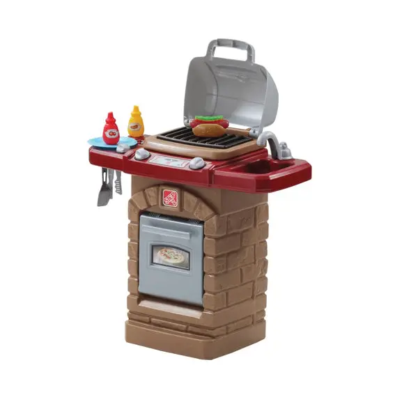 Step 2 831700 Fixin Fun Outdoor Grill Playset Kids Pretend BBQ Toy Step2