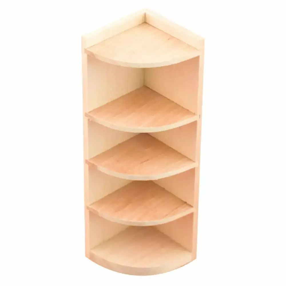 COSLUS Mini Corner Cabinet Model Imitation Wooden Bookcase Toy Simulation Prop DIY Projects