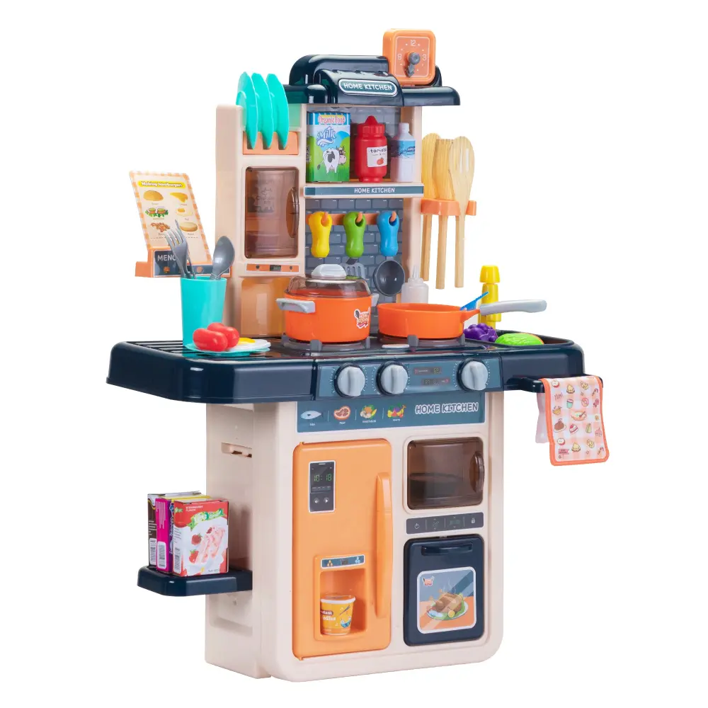 Kids Kitchen Playset 42 Pcs Toy Accessories Set Kitchen Toy Kitchenware Pretend Play w2181