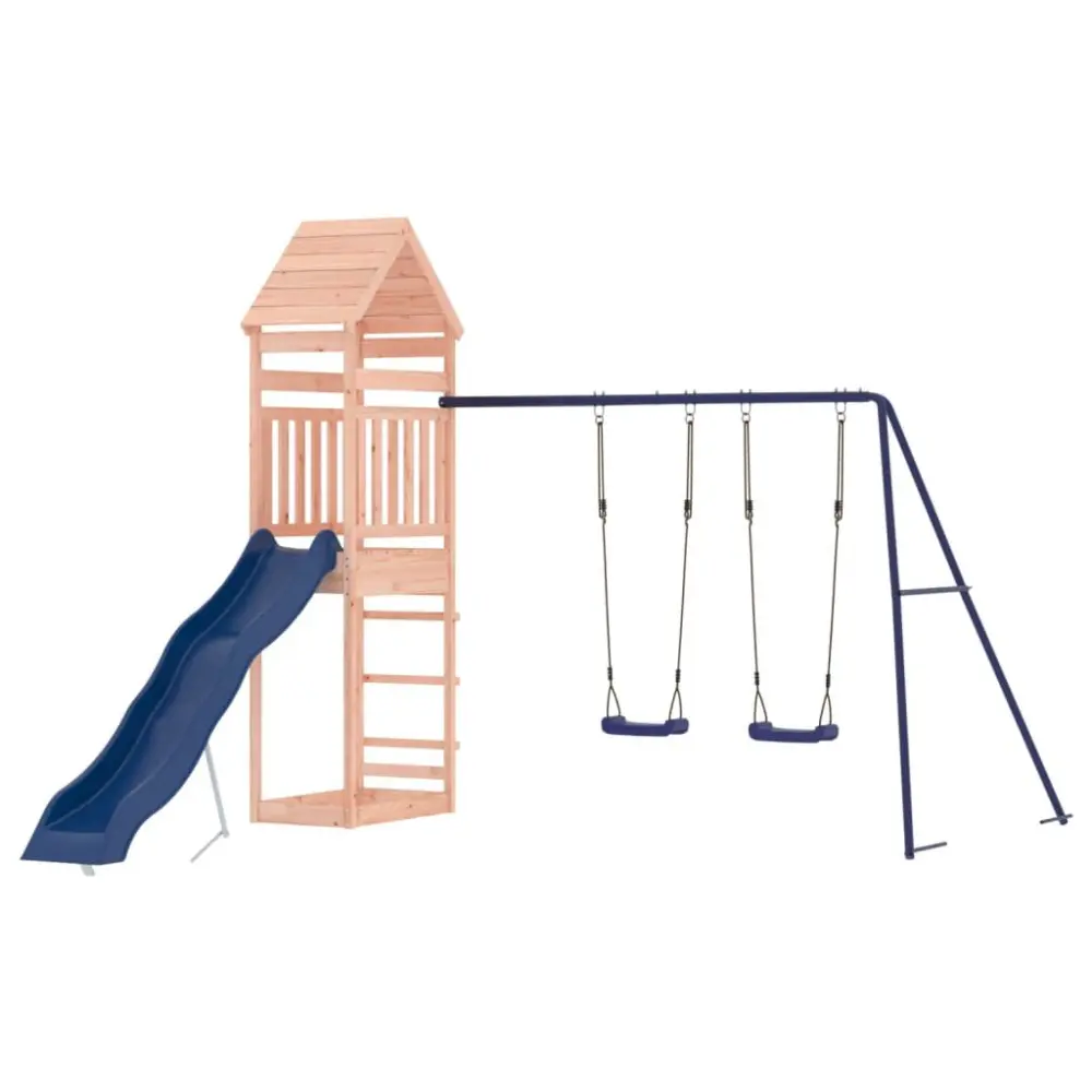 Outdoor Playset Solid Wood Douglas Kids Backyard Play Equipment