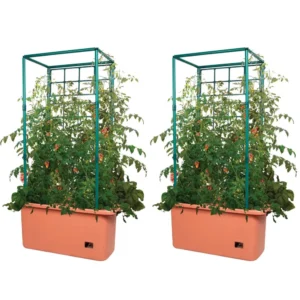 Hydrofarm GCTR 10 Gal Tomato Trellis Self Watering Grow System 2 Pack
