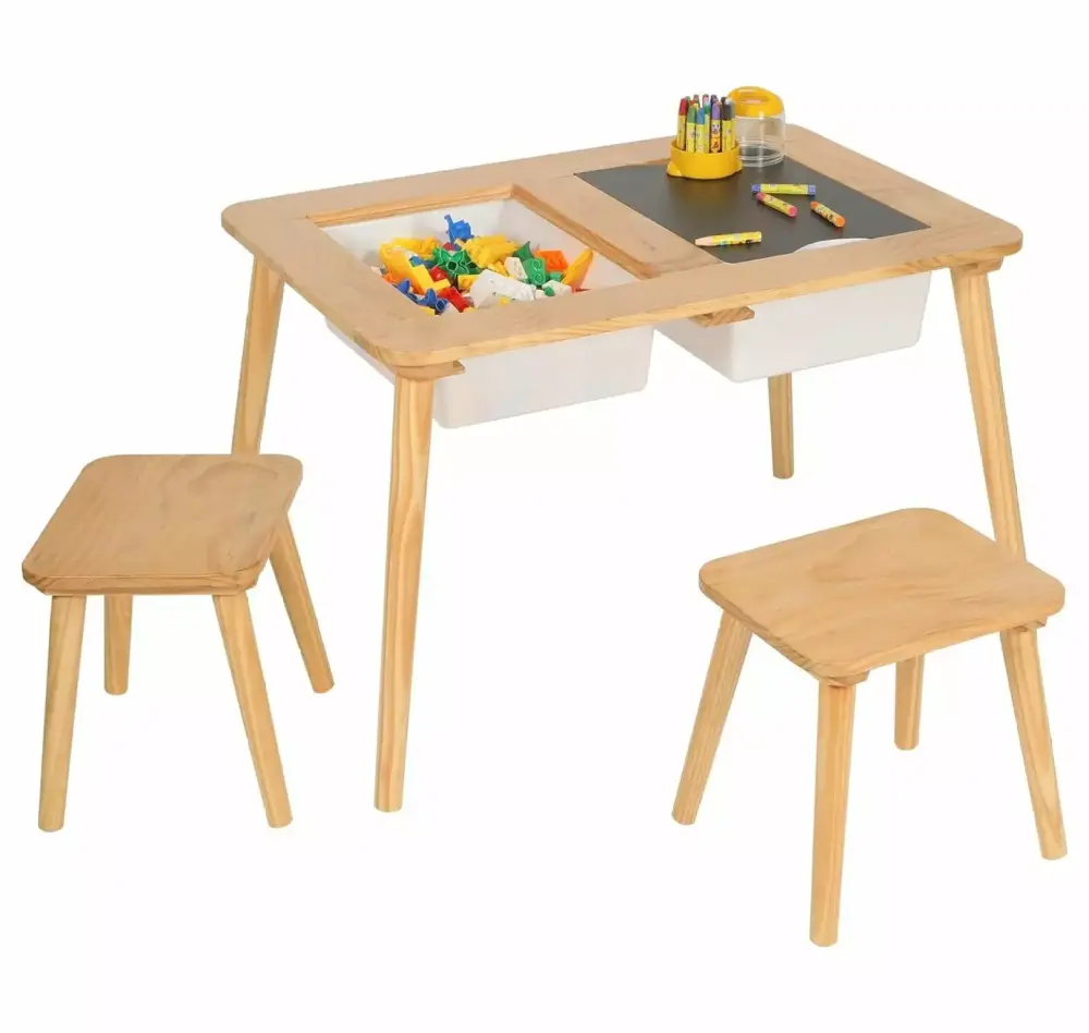 Alieon Sensory Table Multifunction Toddler Play Sand Table Indoor Art Table Drawing Table Kids