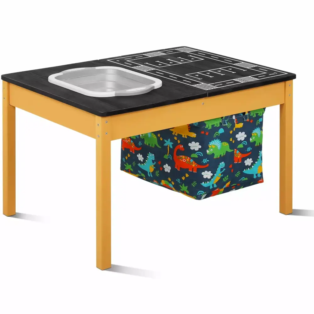 3--1 Kids Sensory Table Play Study Sand Play Table Removable Sink Toddler Activity Table Storage Bin Olenyer