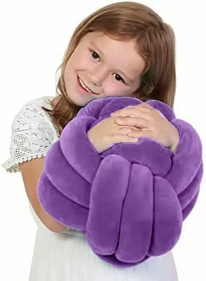 Playlearn Knot Ball Pillow Lilac Calming Sensory Toy Kids Playlearn USA